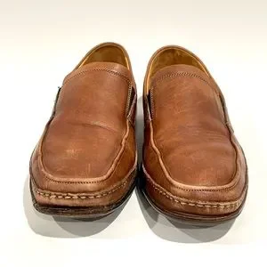 Mephisto Full Grain Leather Moccasin - Size 9 MEPHISTO VOLGA | Women Moccasins Brown Leather Crackle  main image 4